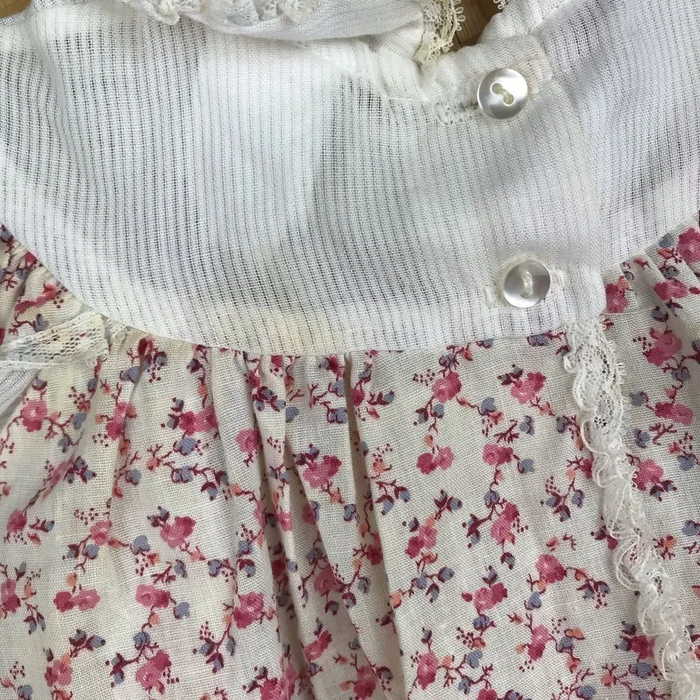 Vintage‎ 70’s baby cottagecore floral tunic top